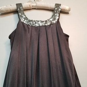 Juniors Silver Mini Dress